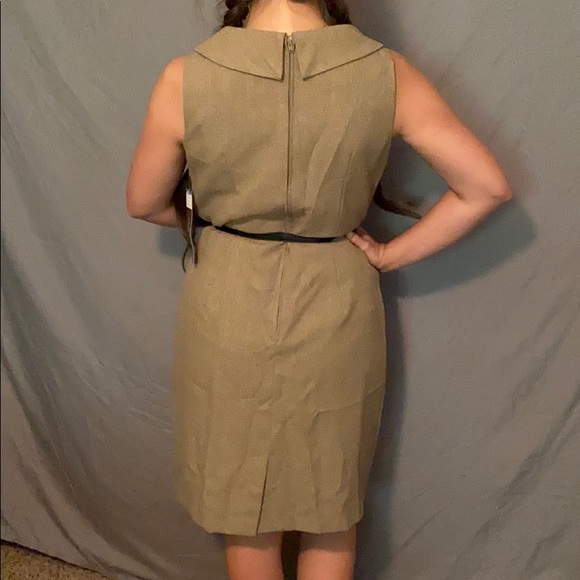 Karin Stevens tan dress sz 14P - Picture 2 of 6